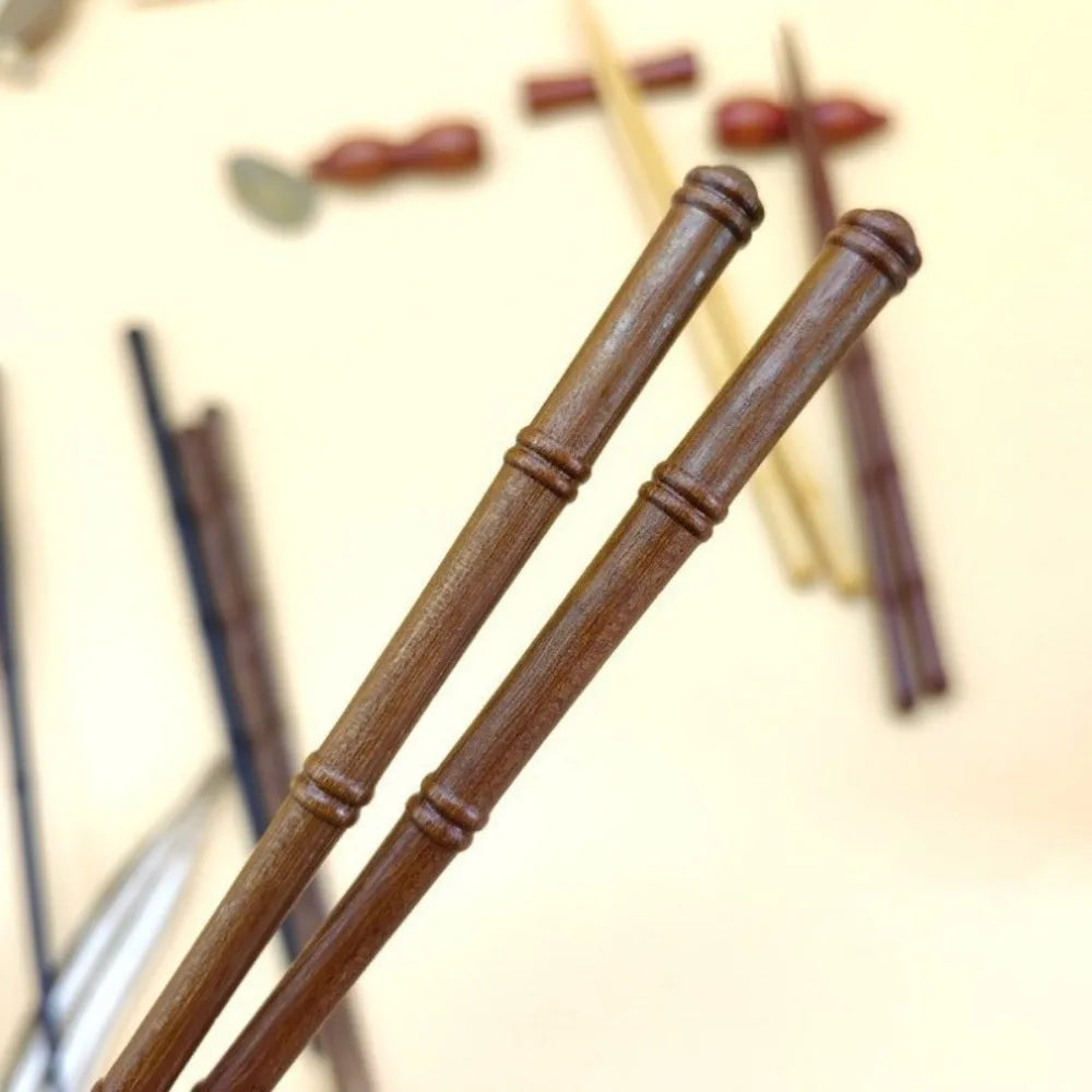 Japanese Retro Wooden Chopsticks – Handmade 1 Pair, 23.5cm