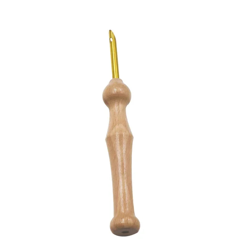 Wooden Handle Punch Needle Threader – Embroidery & Felting Tool