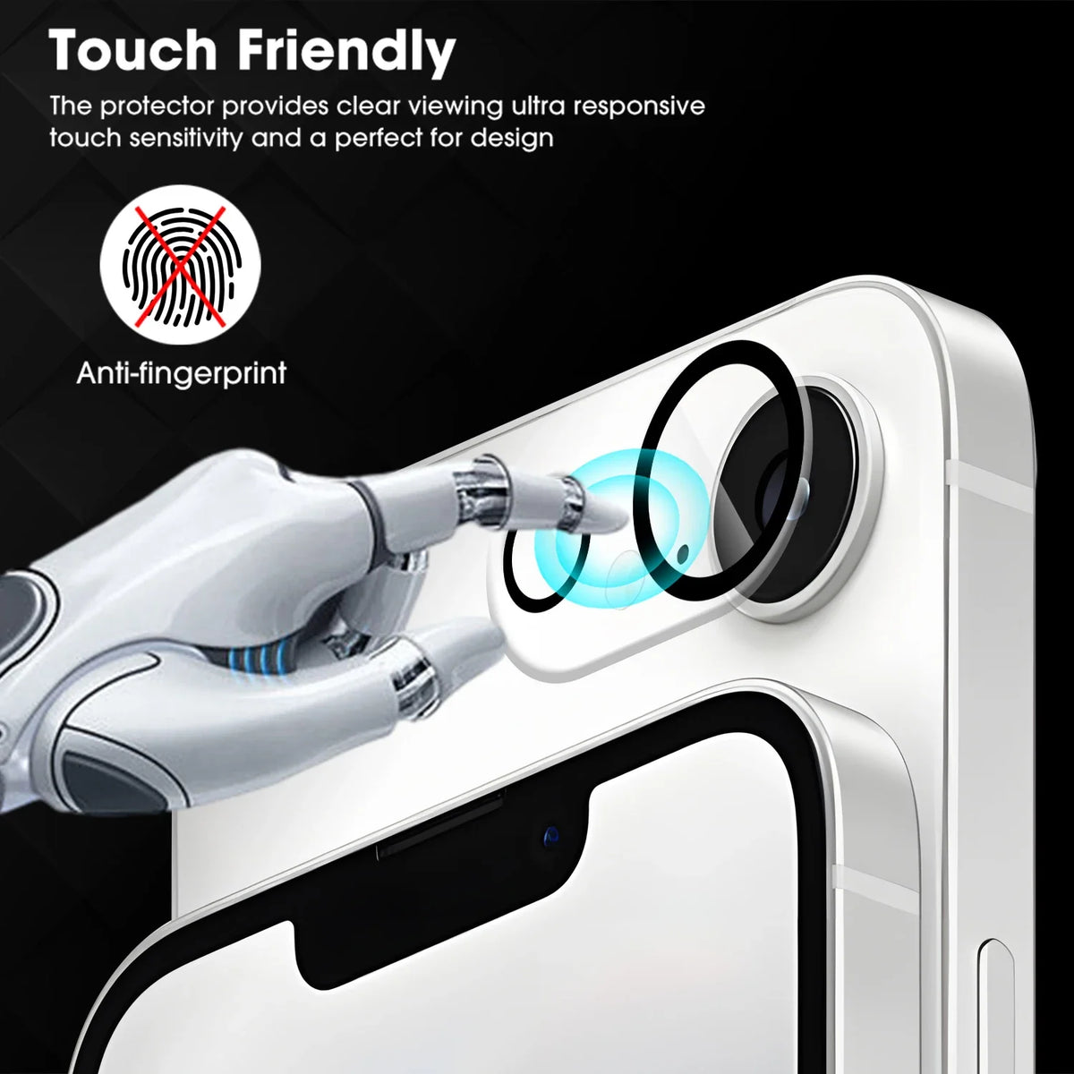 iPhone 16E Camera Lens Protector – 3D Tempered Glass Film