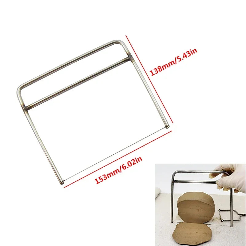 Stainless Steel U-Shaped Pottery Clay Cutter & Ceramic Slicer