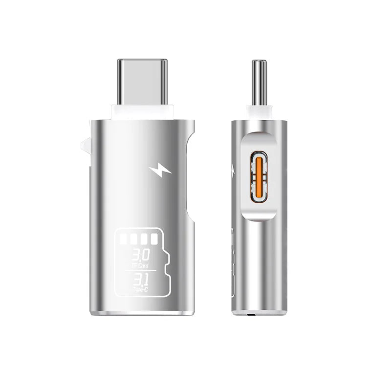 USB-C Micro SD TF Card Reader with PD Charging | 5Gbps 2TB