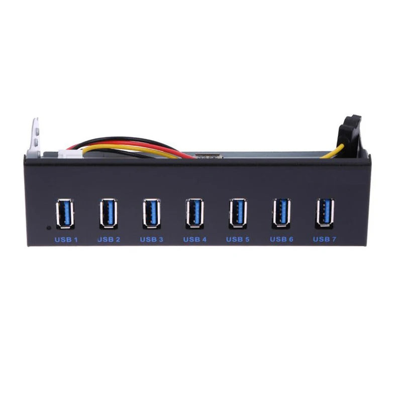 7–8 Port USB 3.0 Front Panel Hub | 5.25" Bay 19-Pin Adapter