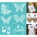Butterfly Silk Screen Stencil – Self-Adhesive 2-Pack | DIY Craft