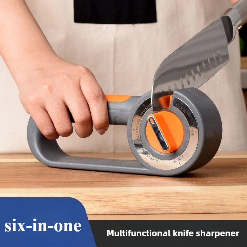 6-in-1 Adjustable Angle Knife Sharpener | Tungsten & Diamond