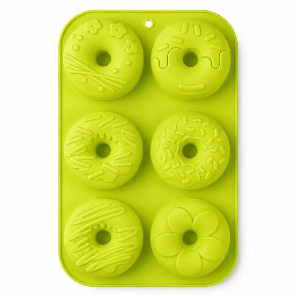 Silicone Donut Mold – 6-Cavity Non-Stick BPA-Free Baking Pan