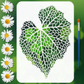 PET Hollow Leaf Stencil A4 – DIY Scrapbook & Painting Art