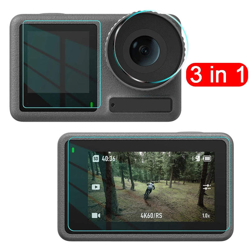 Tempered Glass Screen Protector – DJI OSMO Action 3 & 4