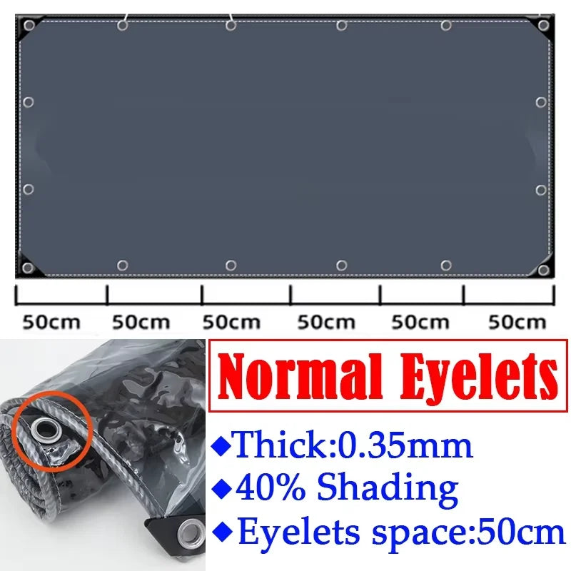 0.35mm Transparent PVC Tarpaulin – Waterproof Outdoor Cover