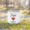 Best Dad Mom Uncle Auntie Printed Enamel Mug – Family Gift