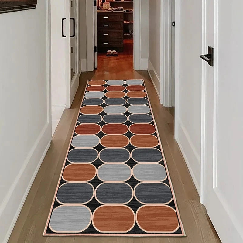 Vintage Plank Print Non-Slip Kitchen Mat | Farmhouse Floor Rug