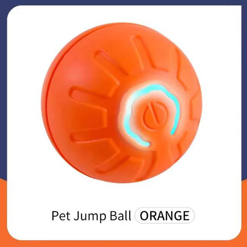 USB Rechargeable Interactive Pet Toy Ball – RGB LED for Dogs & Cats