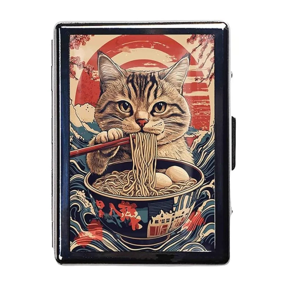 Vintage Metal Card Case – Snap-Close ID & Business Card Holder
