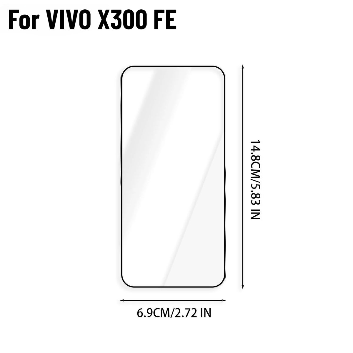 VIVO X300 FE Tempered Glass Screen Protector – Full Cover HD