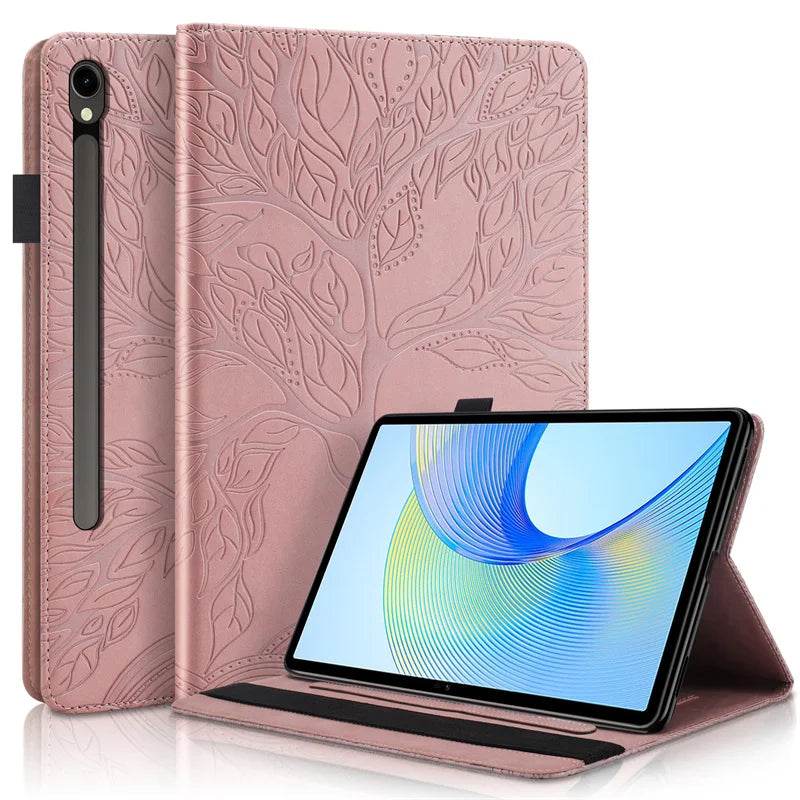 Samsung Galaxy Tab S10 Lite Case Embossed Flip Wallet Stand 10.9"