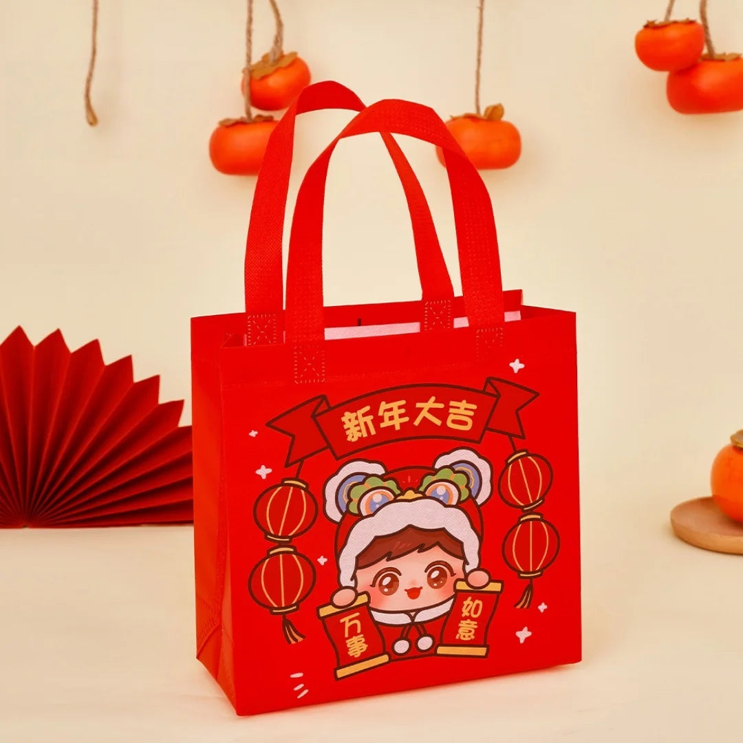 Non-Woven New Year Gift Bag – Fortune Printed Tote