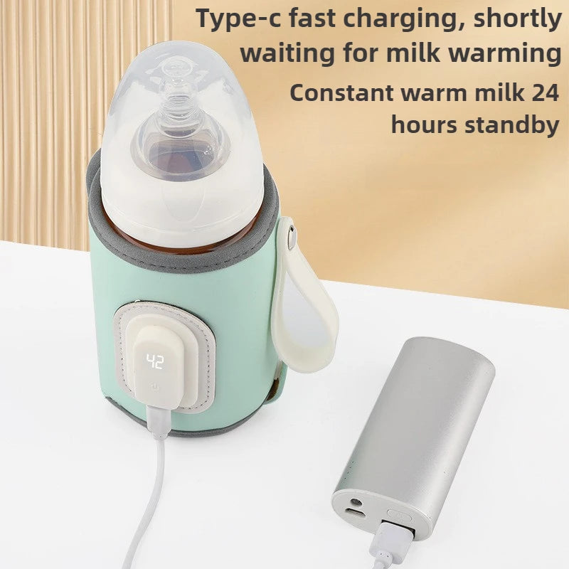 Portable USB Baby Bottle Warmer & Insulation Cover – 21W