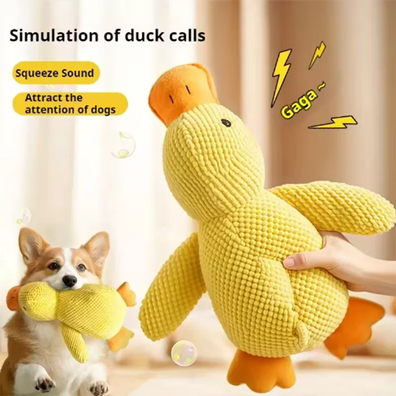 Stomping Duck Dog Plush Toy – Bite-Resistant Teeth Cleaning