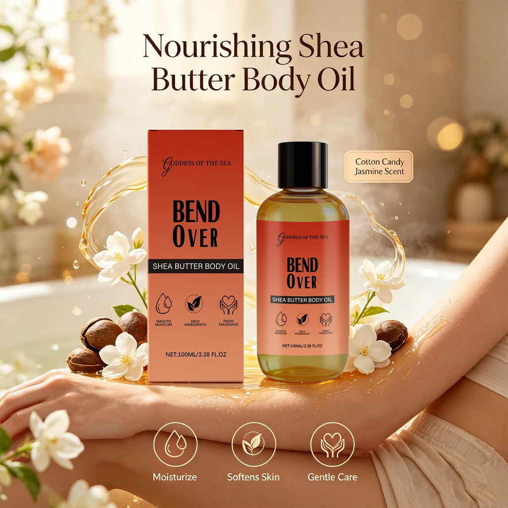 Shea Butter Body Oil – Nourishing, Non-Greasy Moisturizer