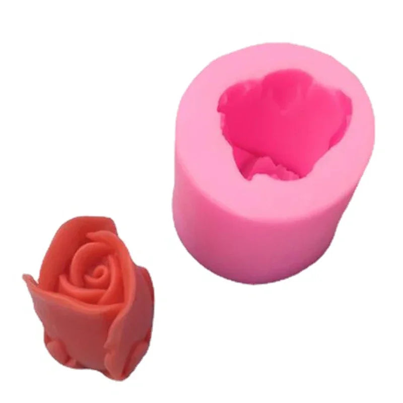 3D Tulip Rose Silicone Mold – DIY Candle Soap Resin Crafts