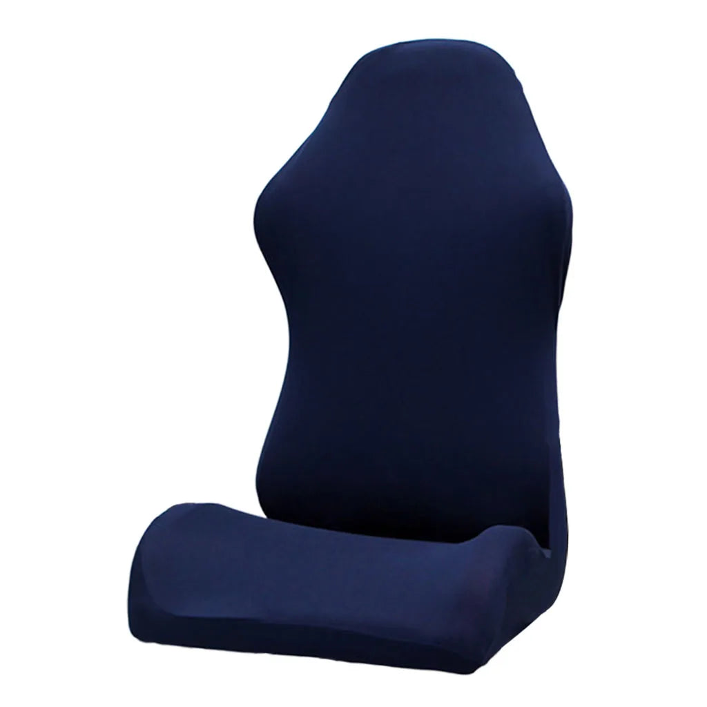 Stretchy Polyester Office Chair Slipcover Set + Armrest Covers