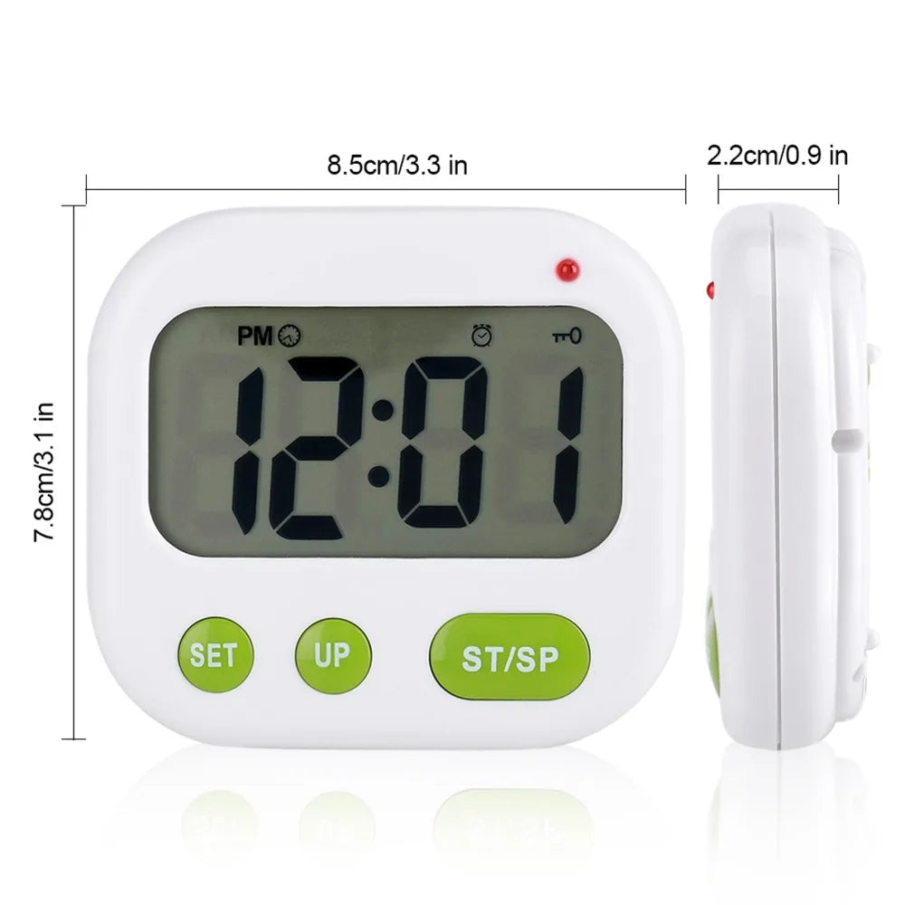 Glow-in-the-Dark Digital Alarm Clock | Vibration & Timer