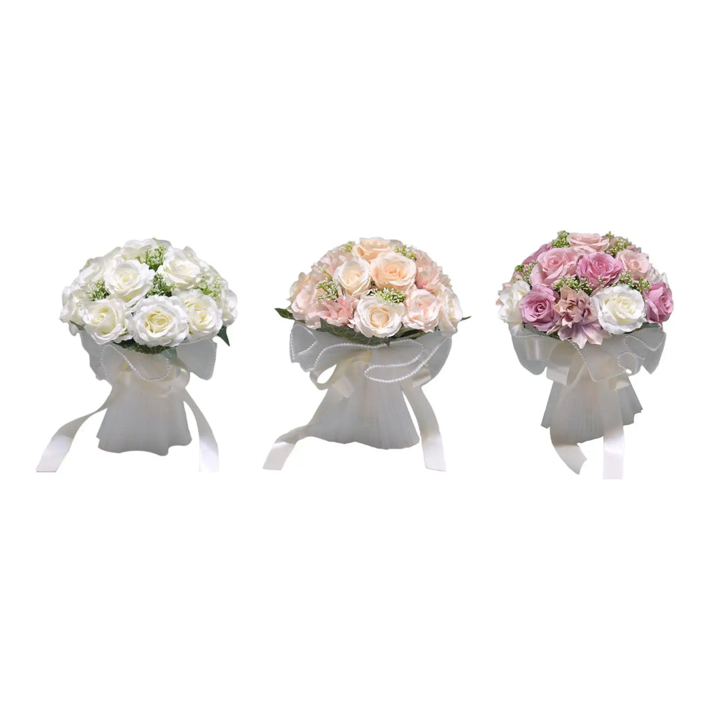 Silk Rose Bridal Bouquet – Wedding & Anniversary Floral Décor