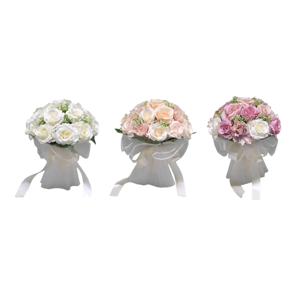 Silk Rose Bridal Bouquet – Wedding & Anniversary Floral Décor