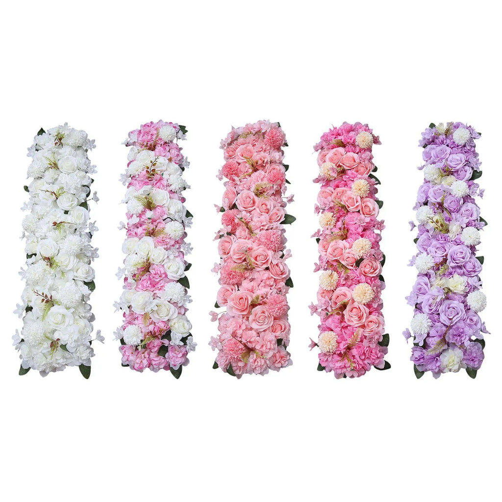 Silk Rose Floral Panel Backdrop | Artificial Wedding Decor