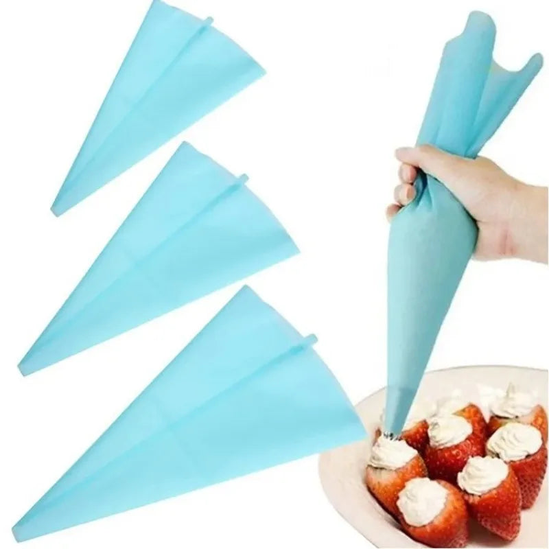 Silicone Piping Bag – Reusable Cake Decorating Icing Tool