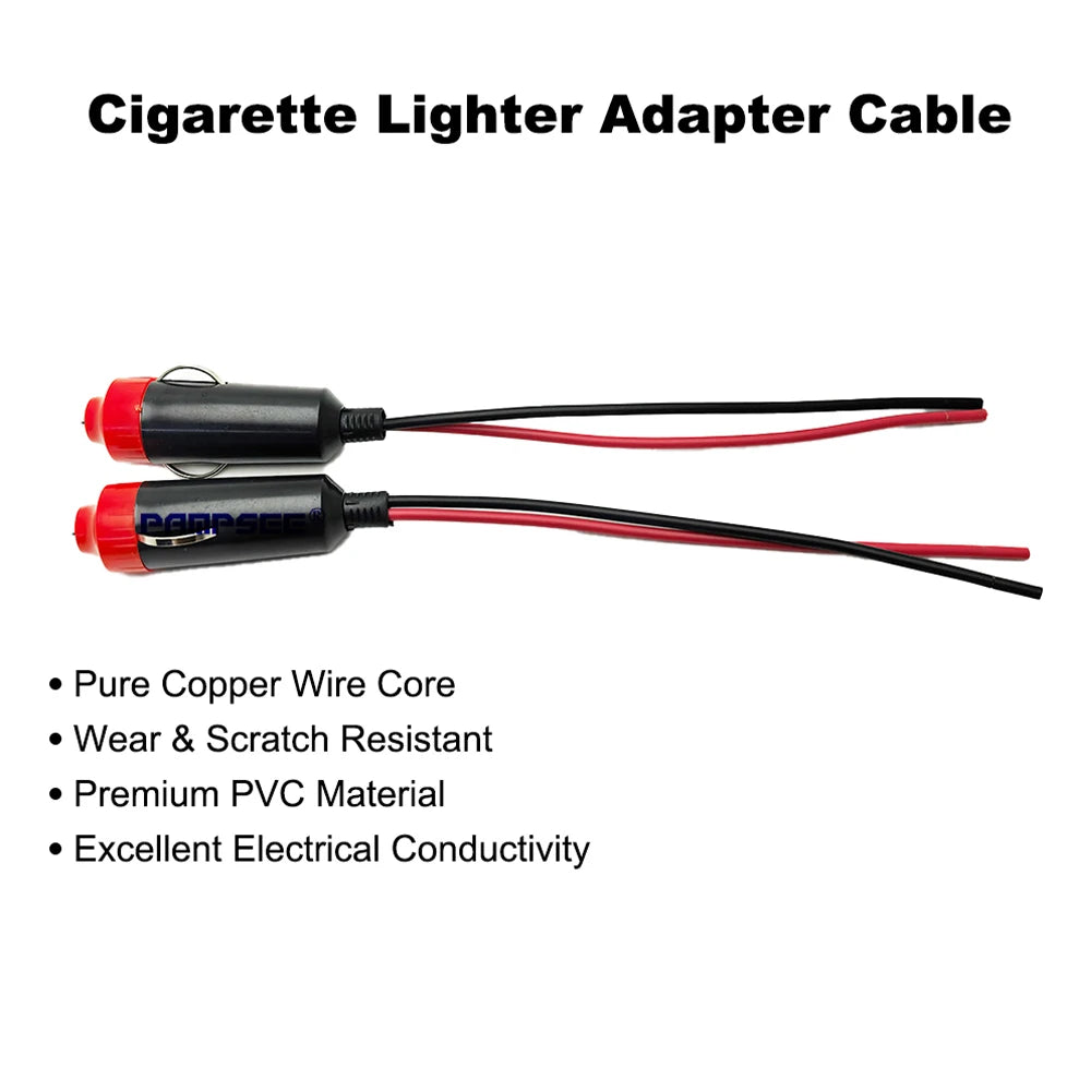 12V 24V Car Cigarette Lighter Socket Splitter Power Adapter