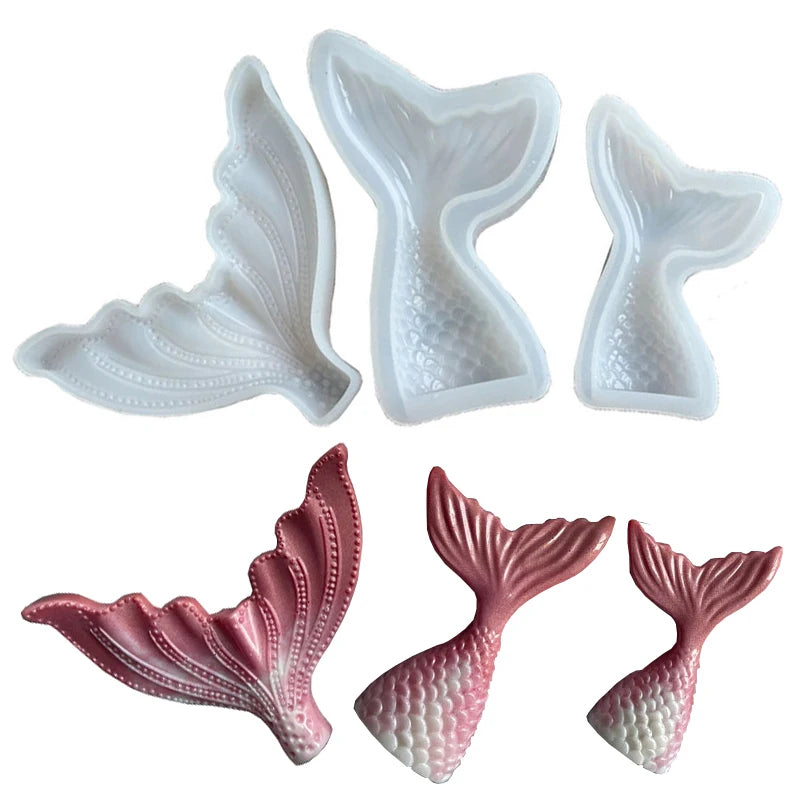 Mermaid Tail Silicone Mold – Resin, Soap, Candle & Cake