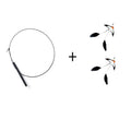 Cat Feather Teaser Wand Toy with Bells – Interactive Play