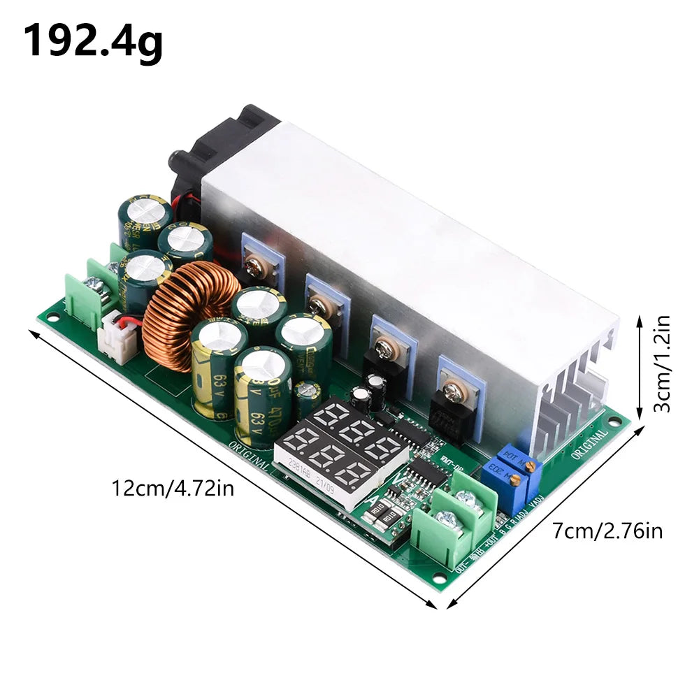600W DC 12-80V 20A Step-Down Power Module CC/CV Display