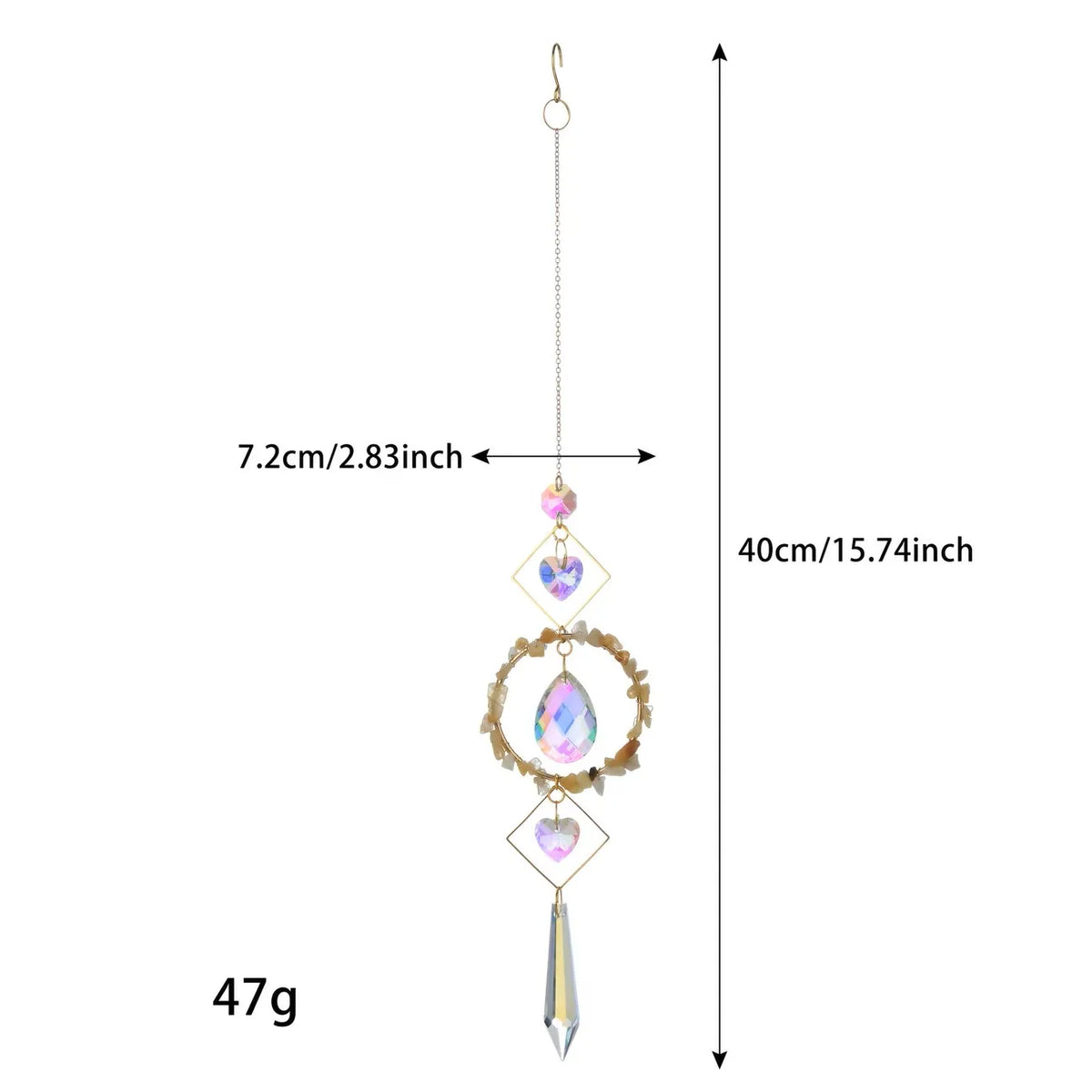 Rainbow Crystal Suncatcher Prism Window Hanging Ornament