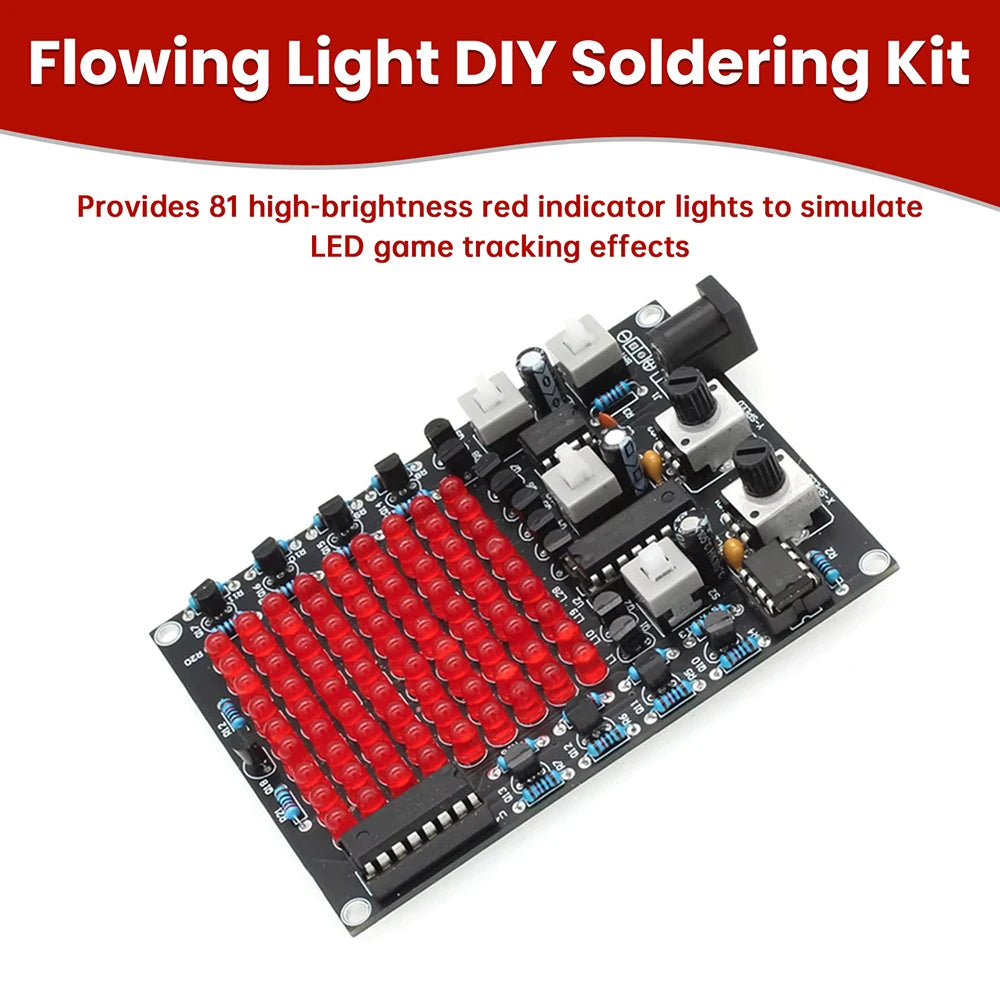 DIY LED Follow Spot Soldering Kit – 81 LEDs X/Y-Axis