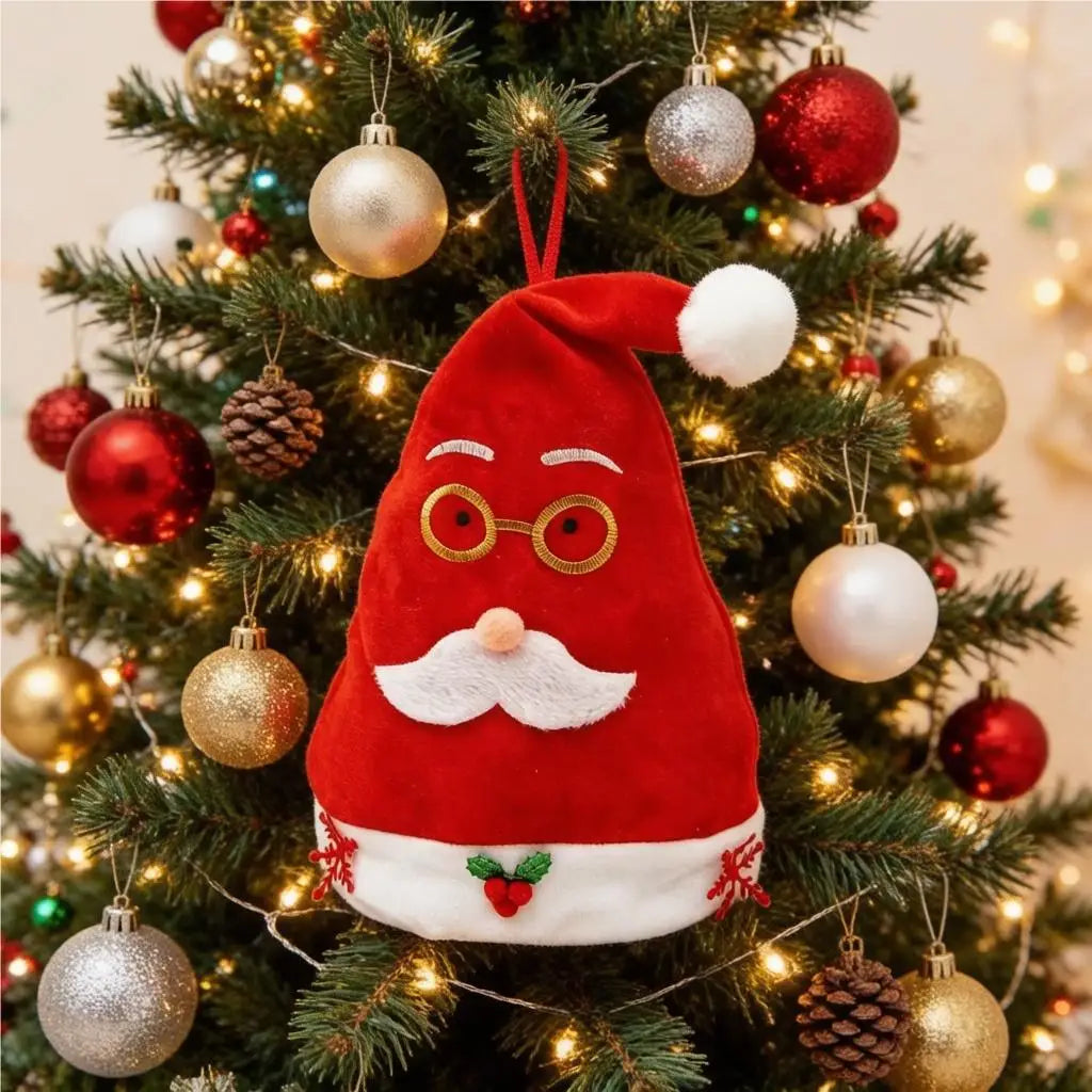 Soft Gold Velvet Christmas Santa Hat – Kids & Adults