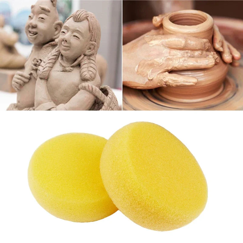 12-Piece Round Ceramic Sponge Set – Pottery & Sculpting Tools
