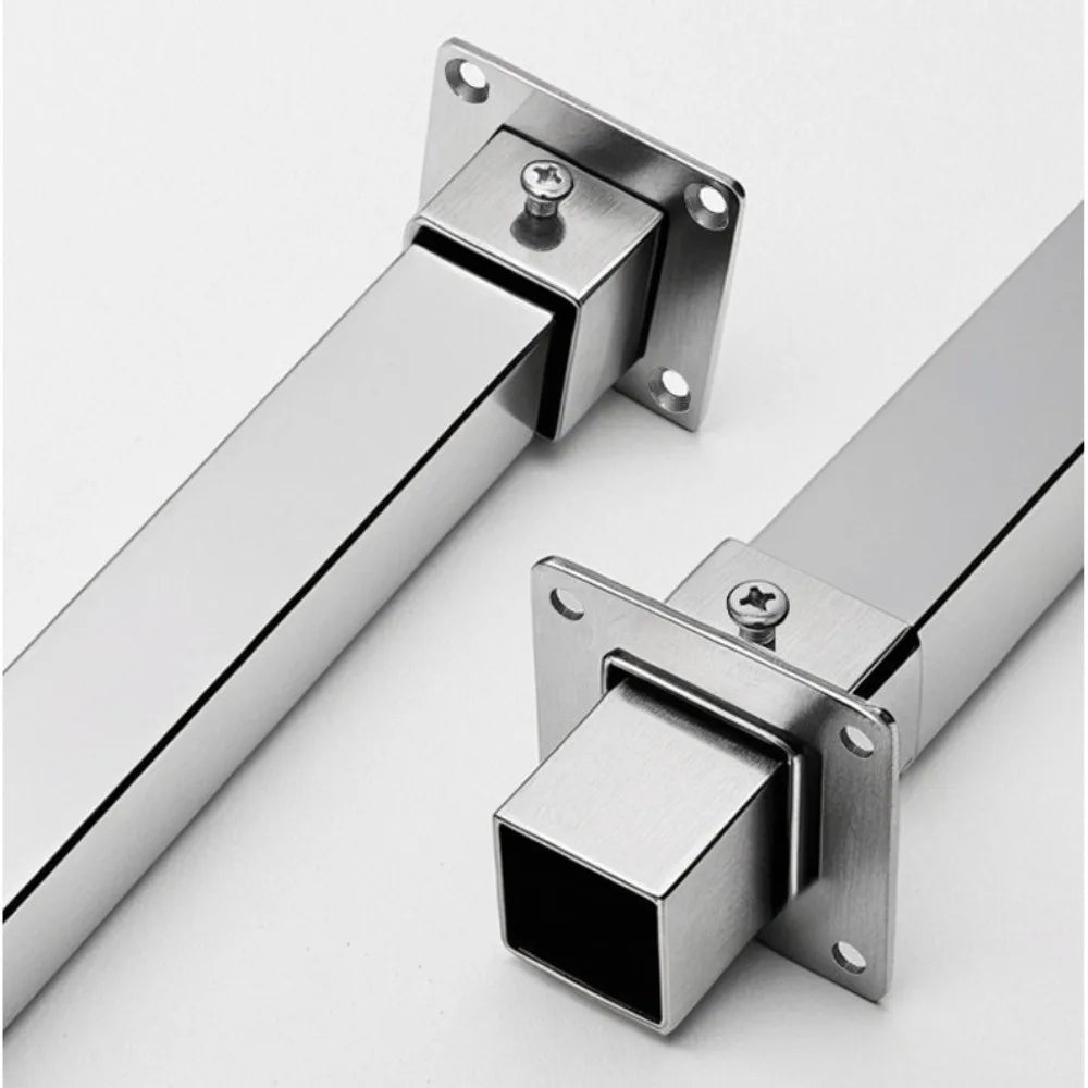 Stainless Steel Square Tube Connector – Rustproof Flange Base