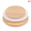 Reusable Bamboo Jar Lids with Silicone Seal – 9 Sizes