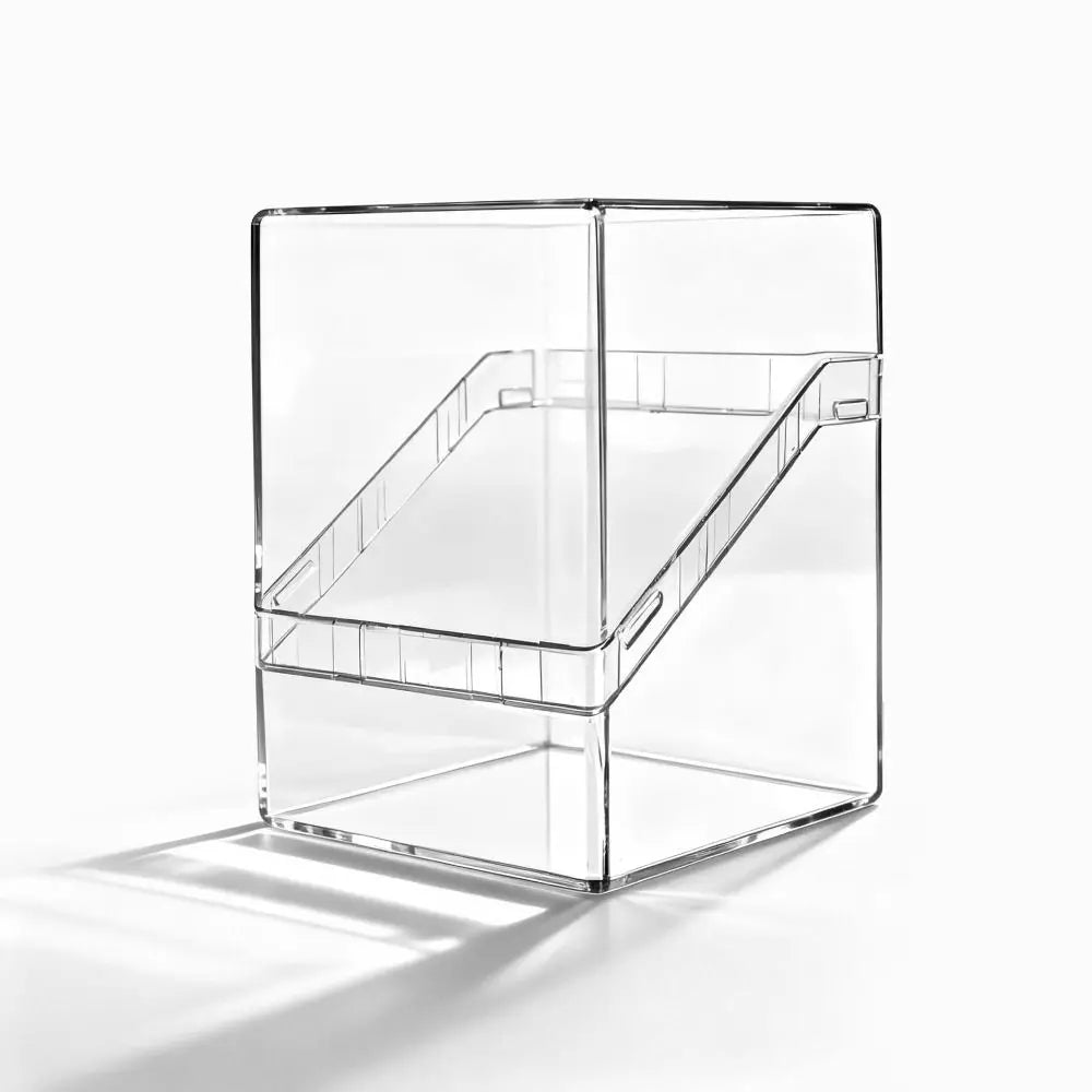 Acrylic TCG Card Storage Box – Transparent Stackable 100+ Cards