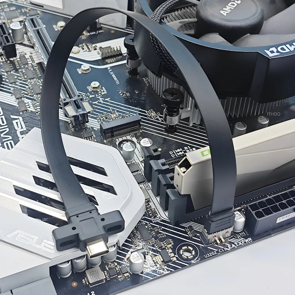 USB 3.2 Gen2 Type-E to Type-C Motherboard Header Cable
