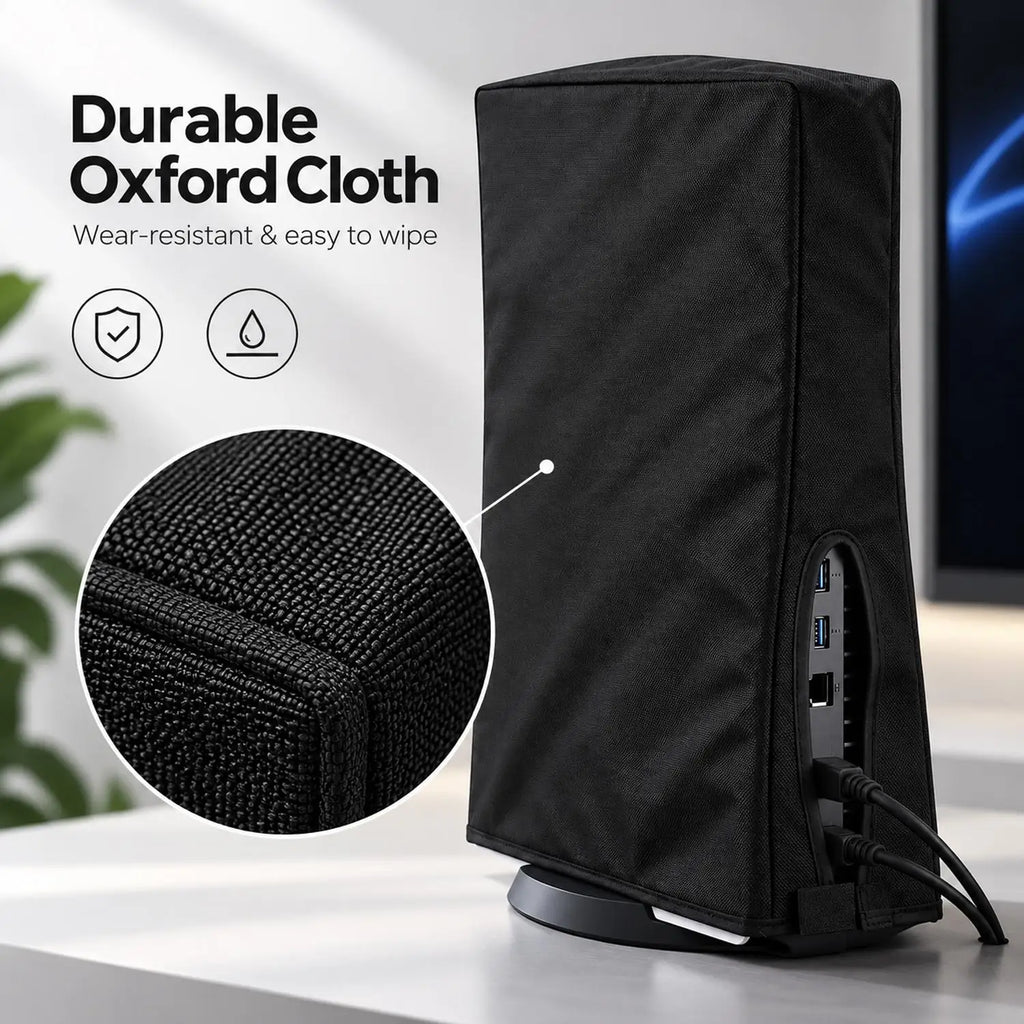 PS5 Oxford Fabric Dust Cover – Waterproof & Scratch-Resistant