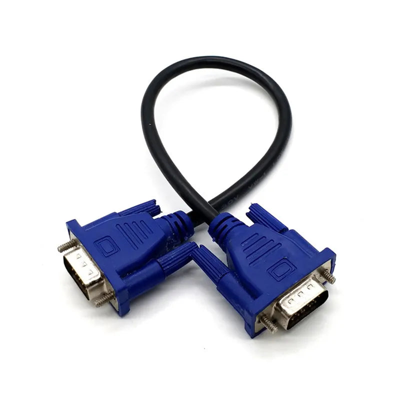 VGA Male to Male Cable 0.3m 0.5m 1.5m | 15-Pin Copper Wire