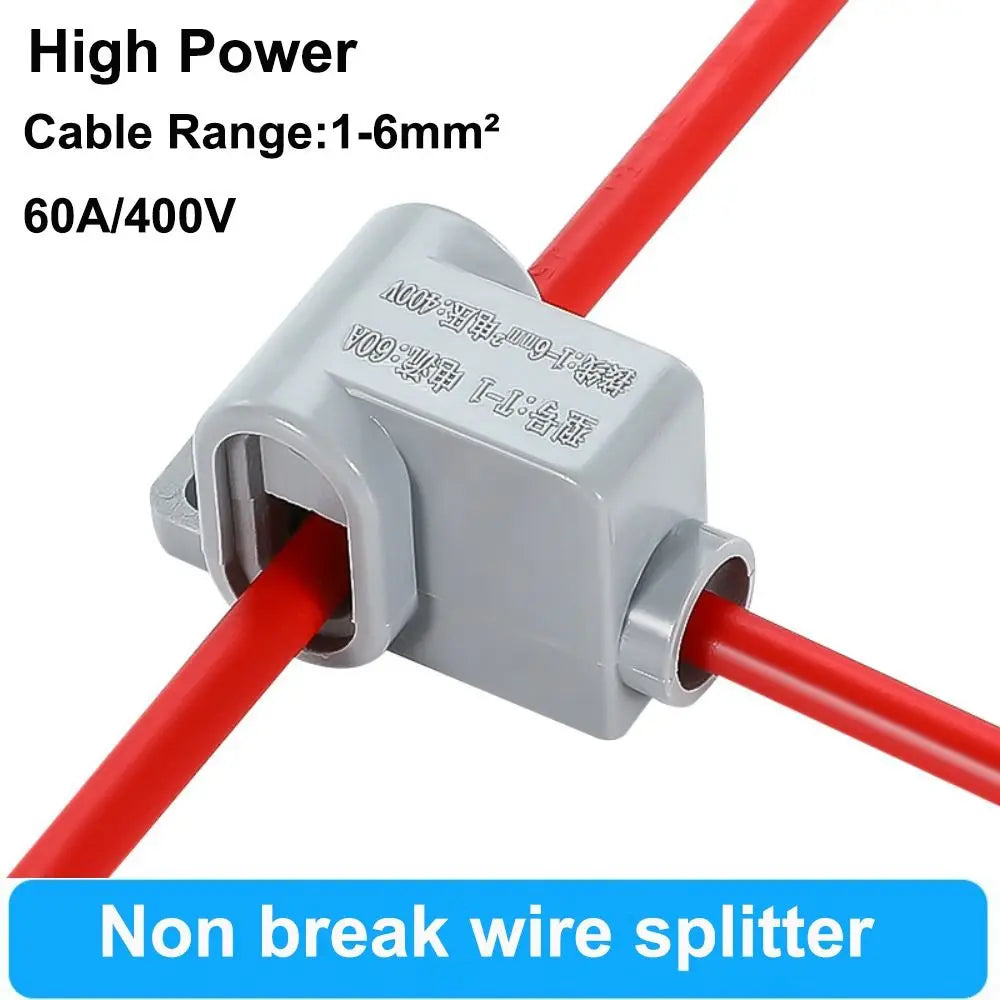Brass Screw Terminal Block – 60A 400V Cable Wiring Connector