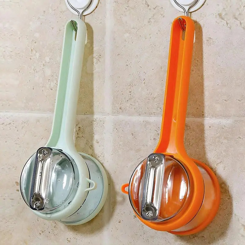 Fruit Vegetable Peeler with Built-In Storage Bucket
