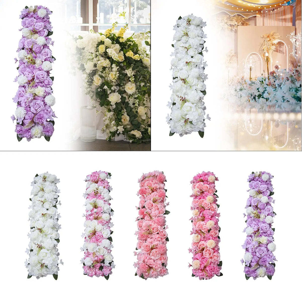 Silk Rose Floral Panel Backdrop | Wedding & Party Wall Decor