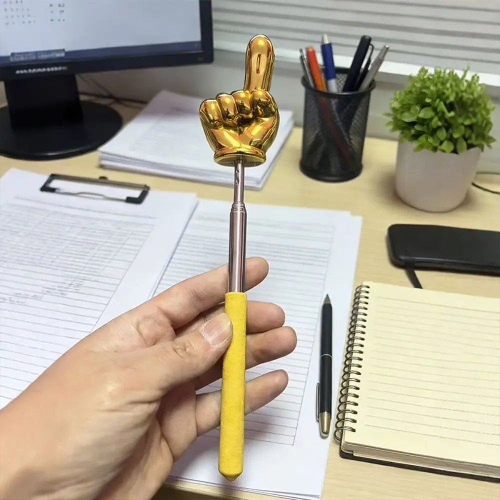 Retractable Teaching Pointer Stick – Gold Finger Non-Slip