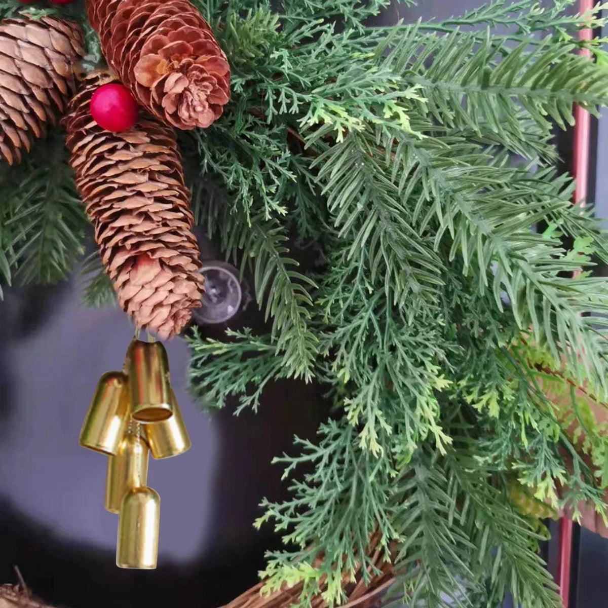 Boho Christmas Wreath – Handcrafted Holiday Door Decoration