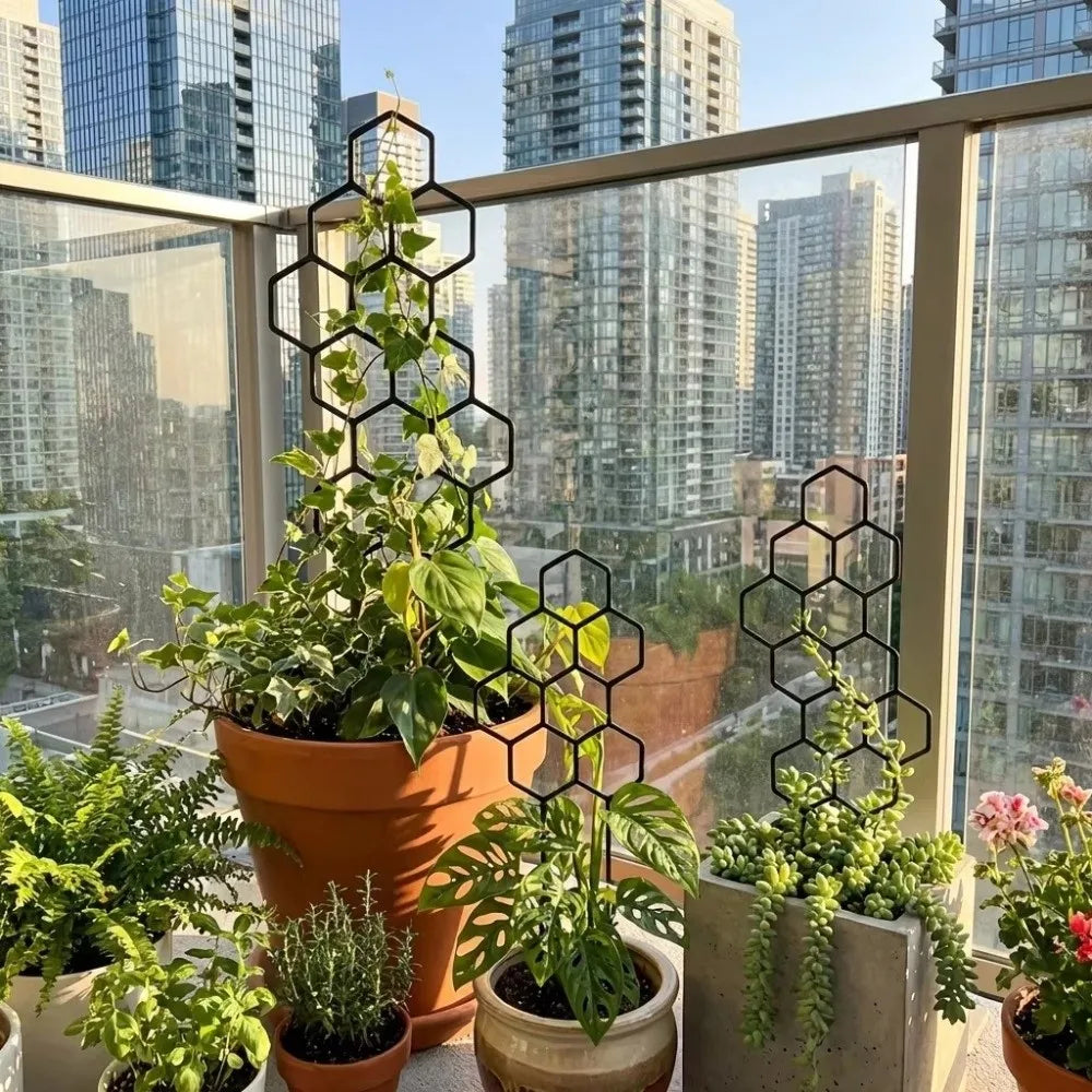 Honeycomb Plant Trellis – Rustproof Plastic Climbing Support