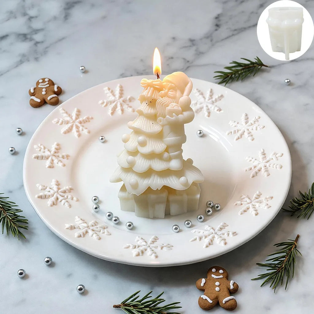 3D Santa Claus Silicone Mold – Christmas Candle & Plaster DIY